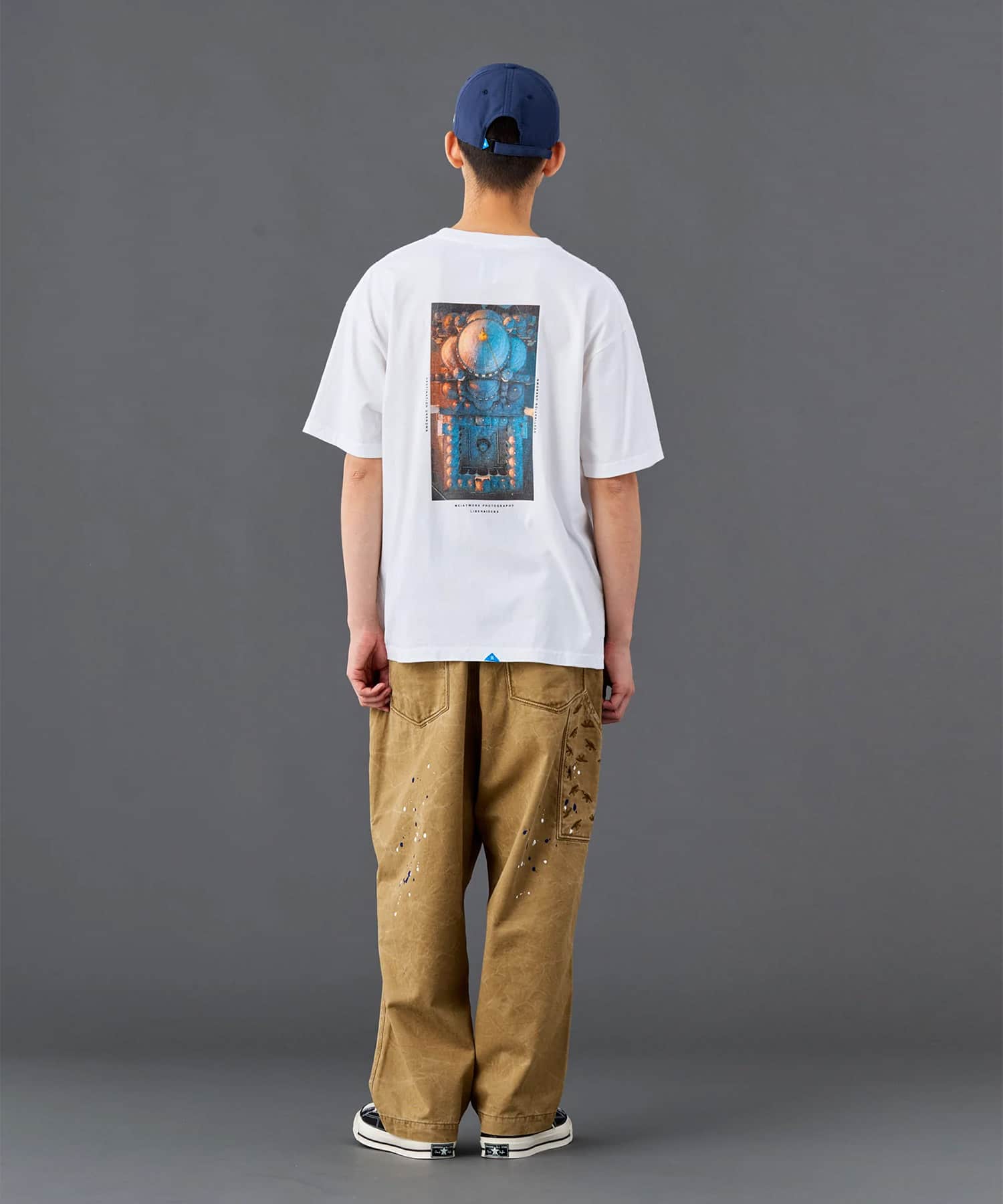 LIBERAIDERS MAW AERIAL PHOTO TEE WHITEの画像