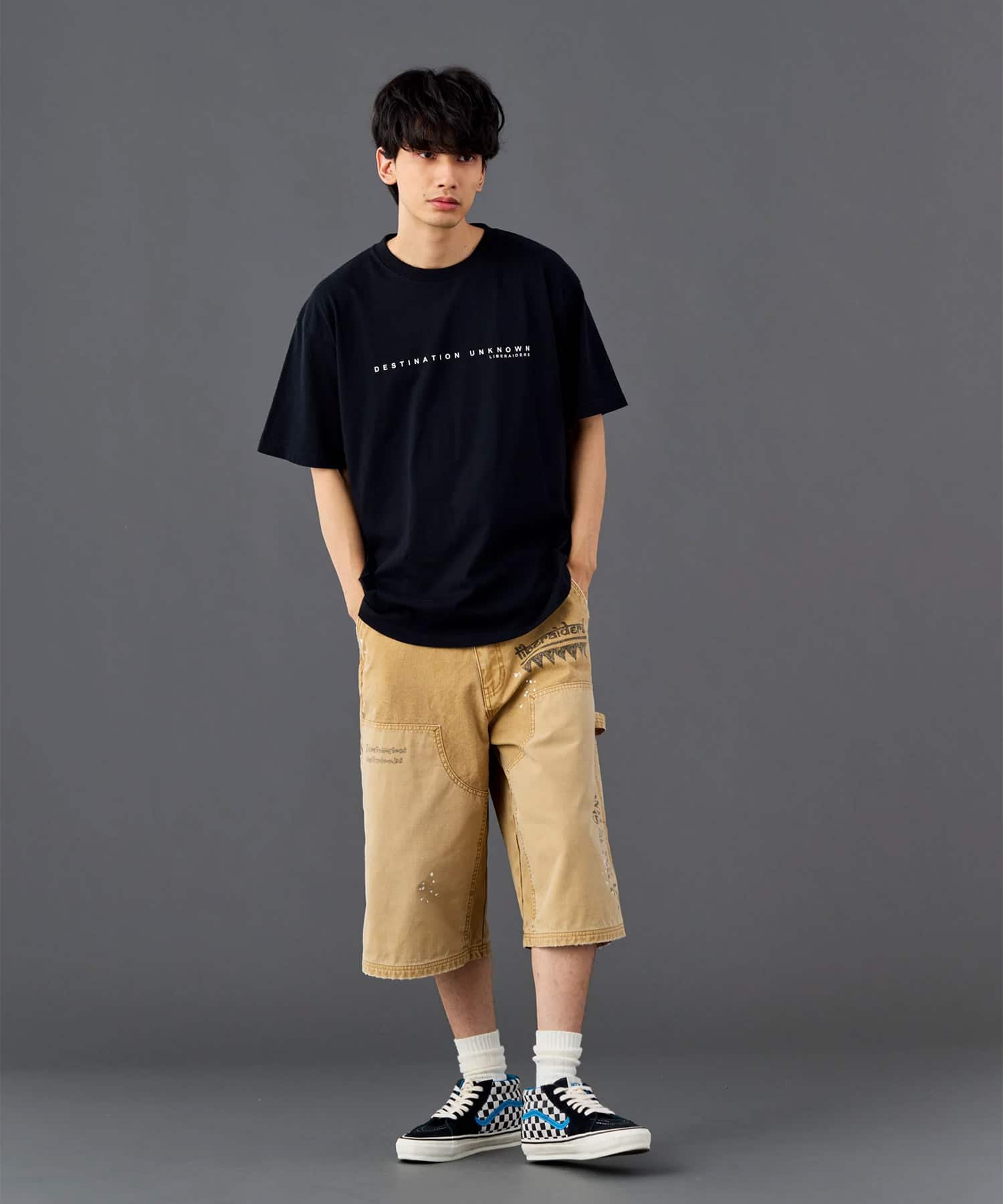 LIBERAIDERS MAW AERIAL PHOTO TEE BLACKの画像