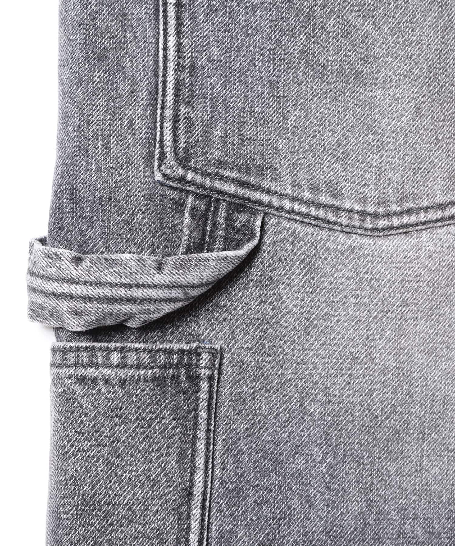 LIBERAIDERS DAMAGED DENIM BUGGY SHORTS BLACKの画像