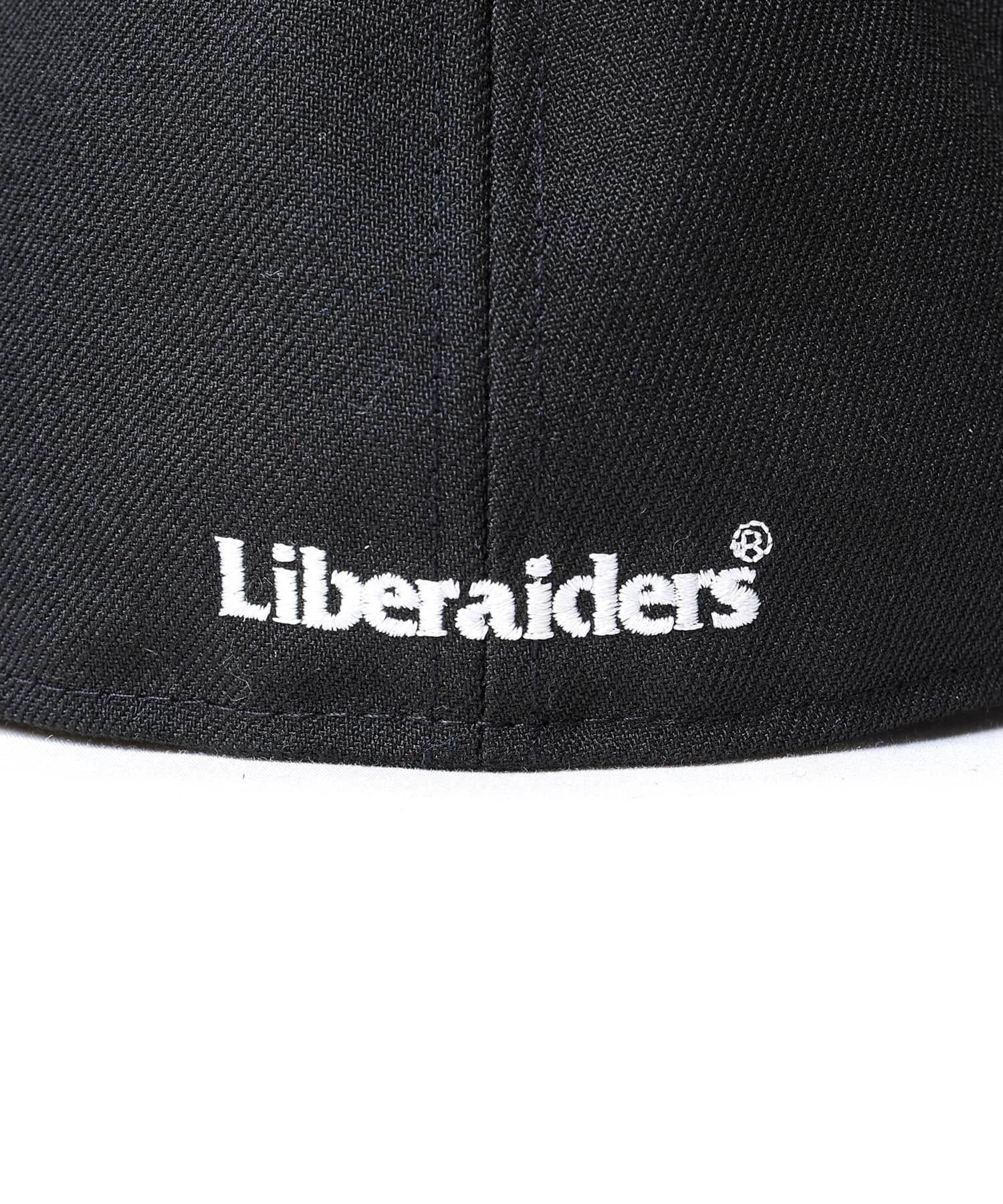 LIBERAIDERS x NEW ERA 59FIFTY SB LR EMBROIDERY LOGO CAP BLACKの画像