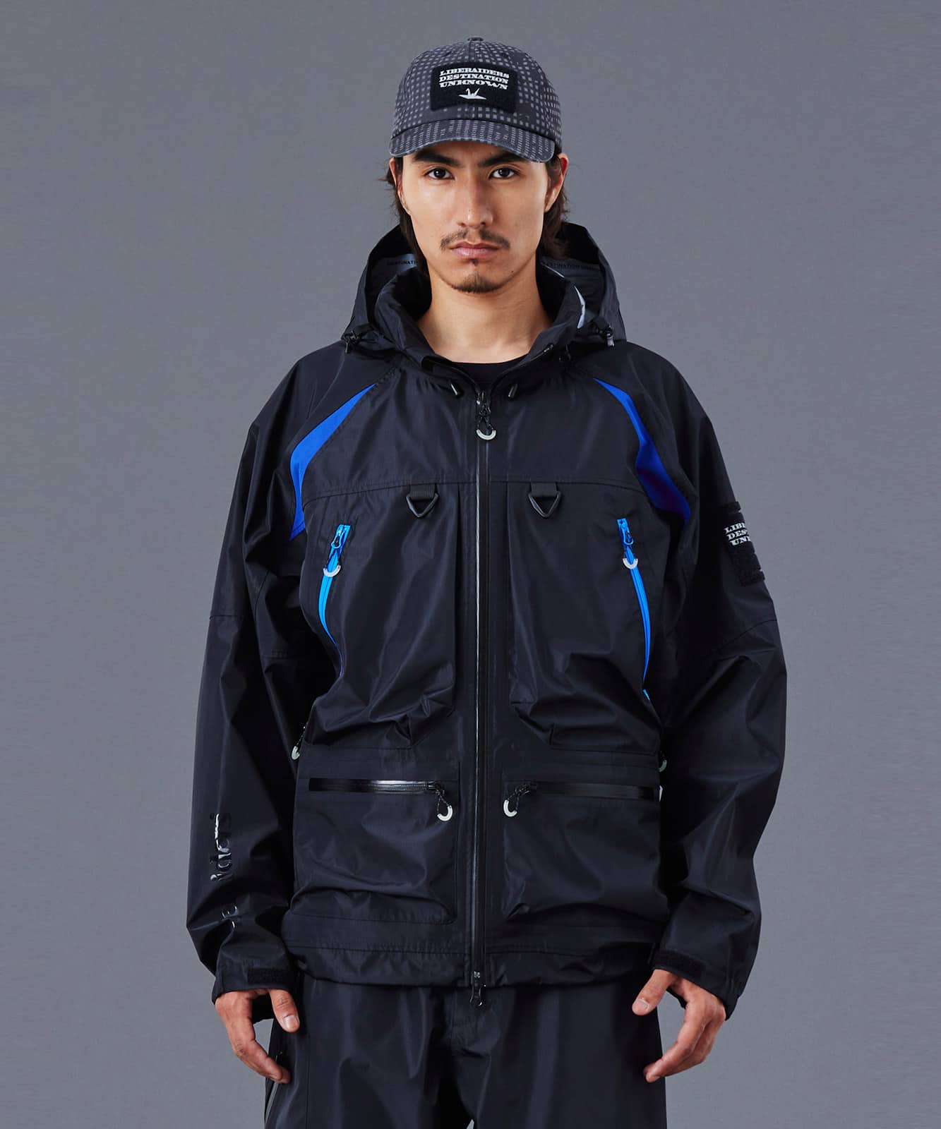 LIBERAIDERS ALL CONDITIONS 3LAYER JACKET III BLACKの画像