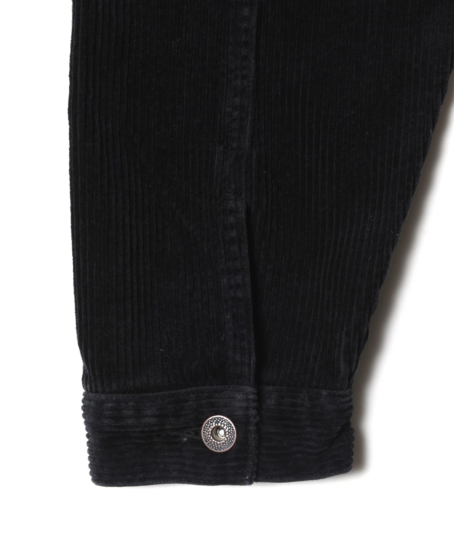 LIBERAIDERS GARMENT DYED CORDUROY JACKET BLACKの画像