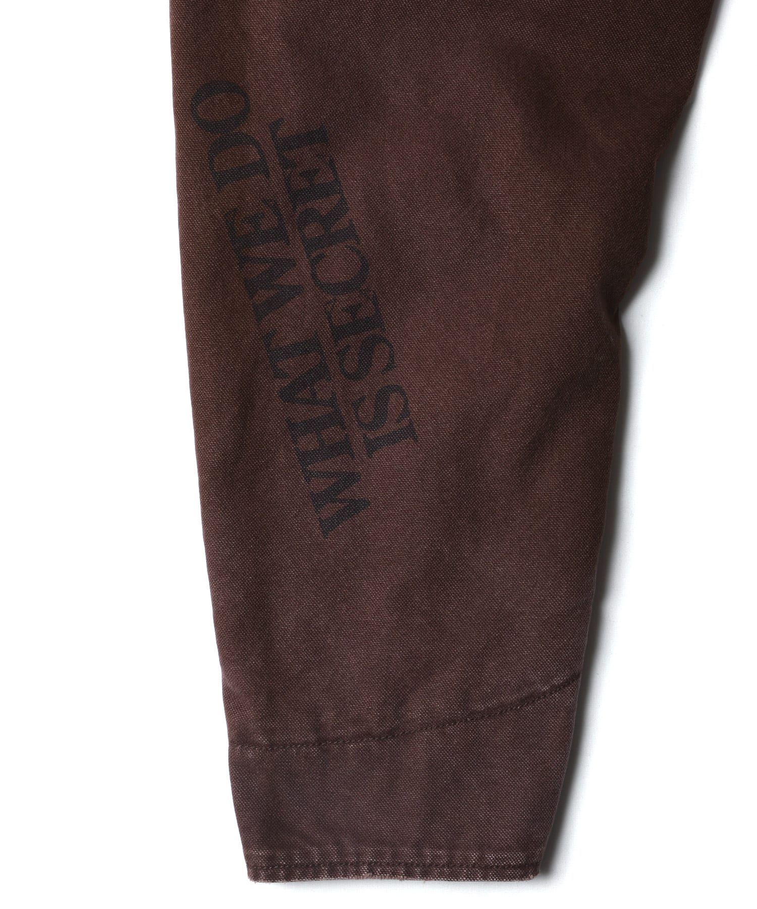 LIBERAIDERS GARMENT DYED WORK JACKET BROWNの画像