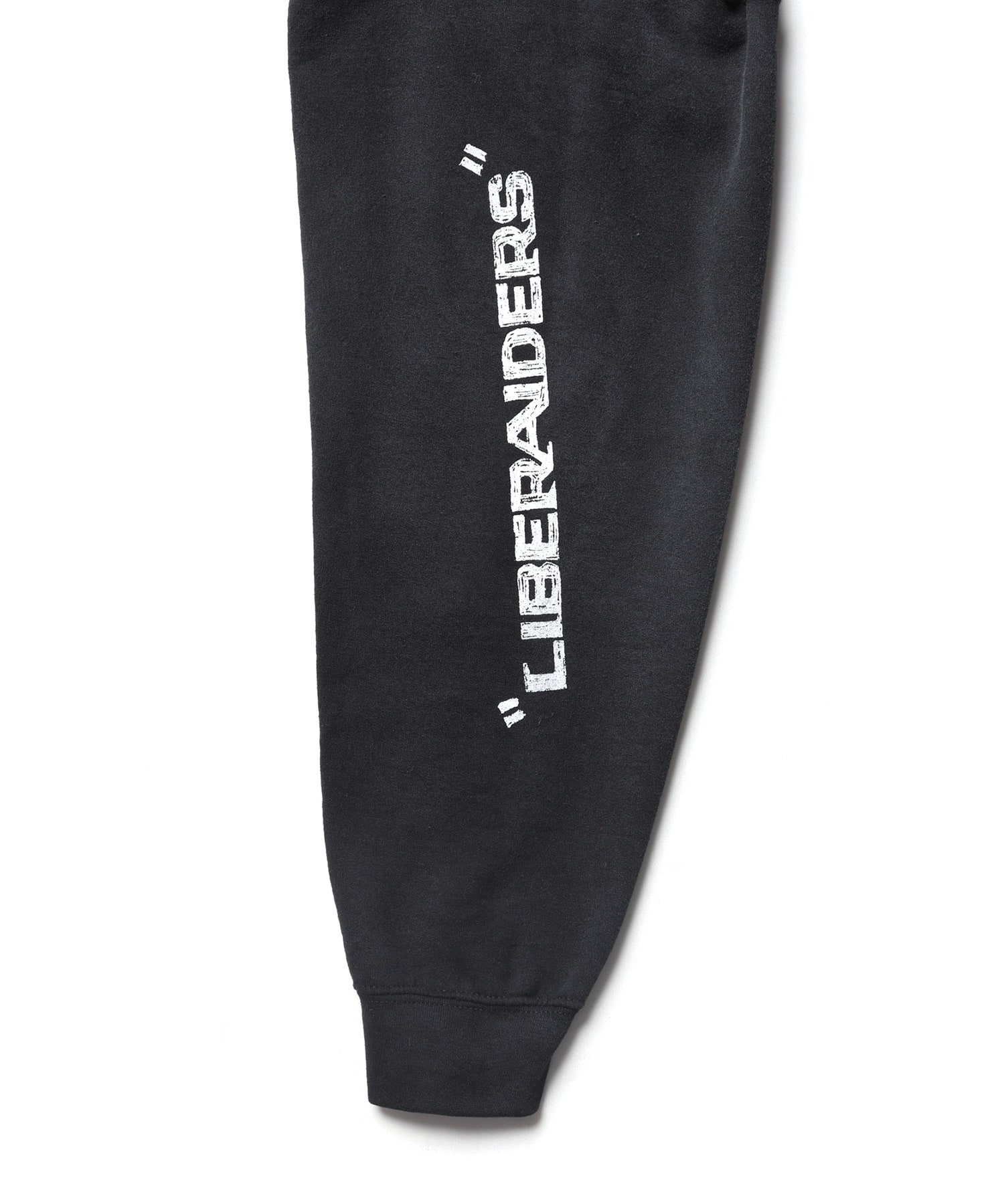 LIBERAIDERS HANDWRITING PRINT HOODIE BLACKの画像