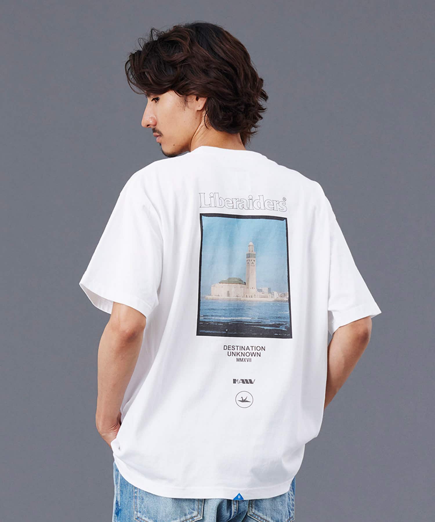 LIBERAIDERS MAW PHOTO TEE WHITEの画像