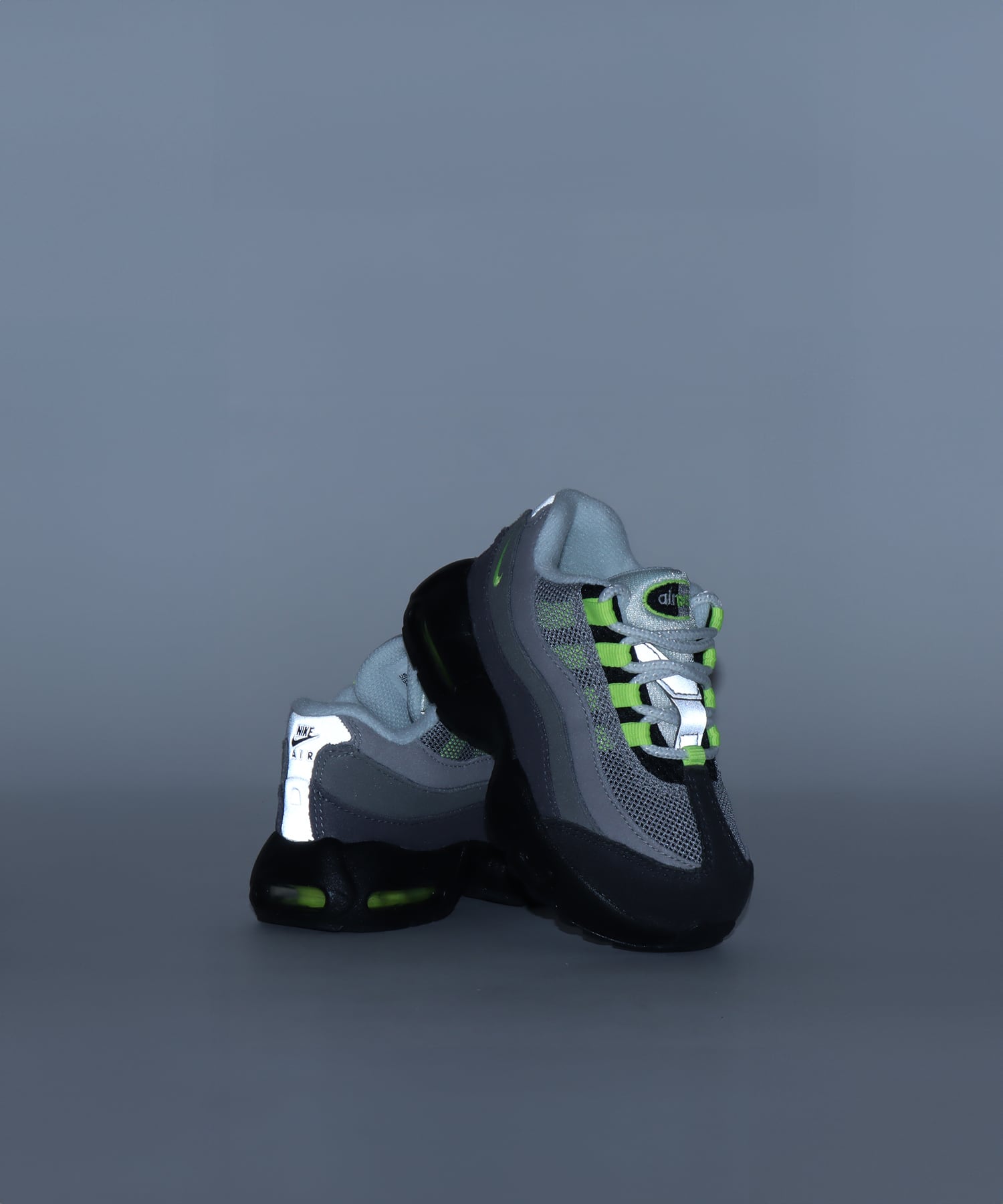 NIKE AIR MAX 95 S (TD) BLACK/NEON YELLOW-ANTHRACITE-LT GRAPHITEの画像