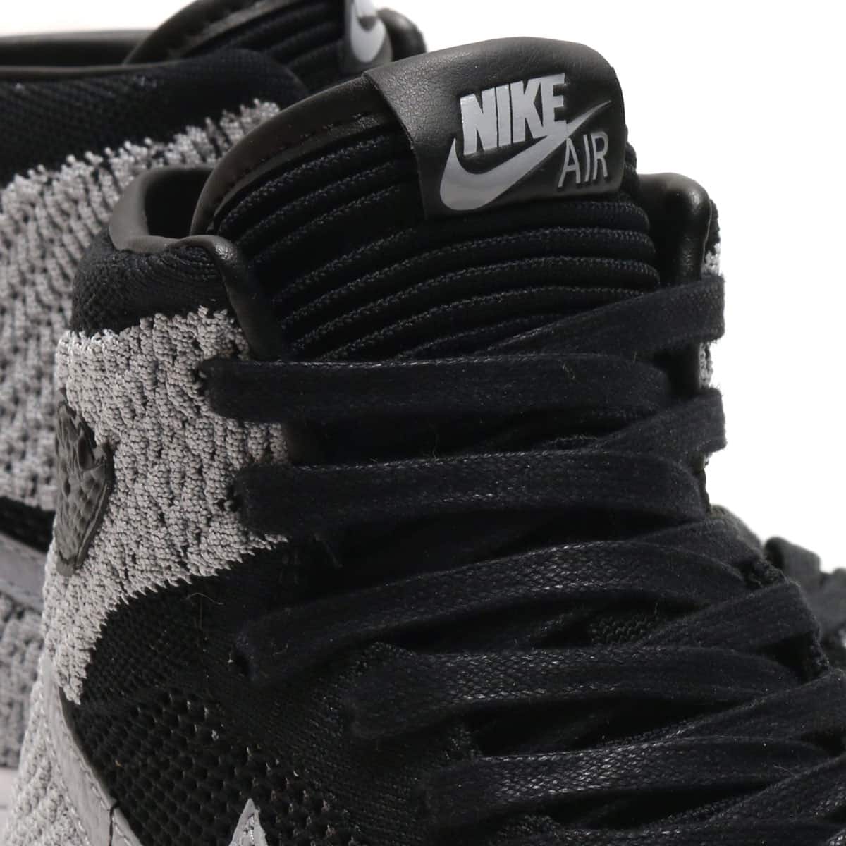 JORDAN BRAND AIR JORDAN 1 RET HI FLYKNIT BG  BLACK/WOLF GREY-WHITEの画像