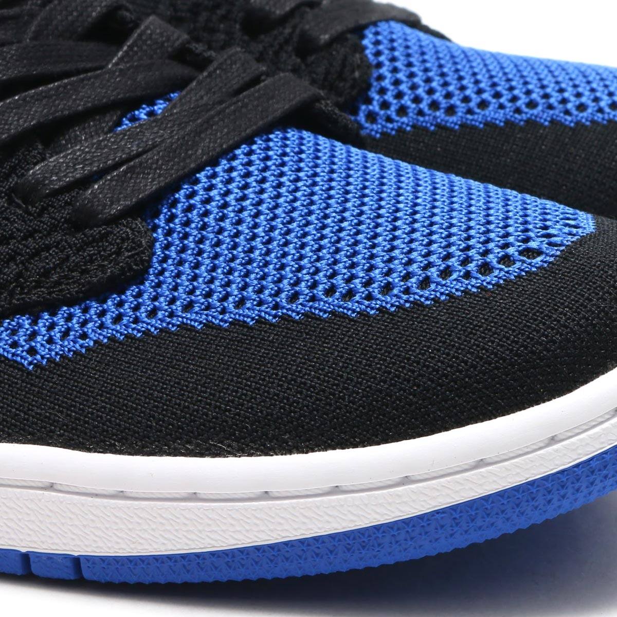 JORDAN BRAND AIR JORDAN 1 RETRO HI FLYKNIT BLACK/GAME ROYAL-WHITE 17HO-Sの画像