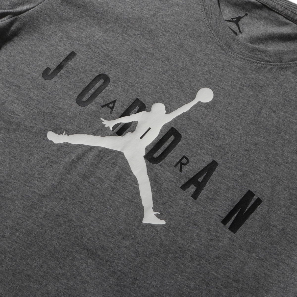JORDAN BRAND M JSW TEE JORDAN AIR GX CARBON HEATHER/WHITE 18FW-Iの画像