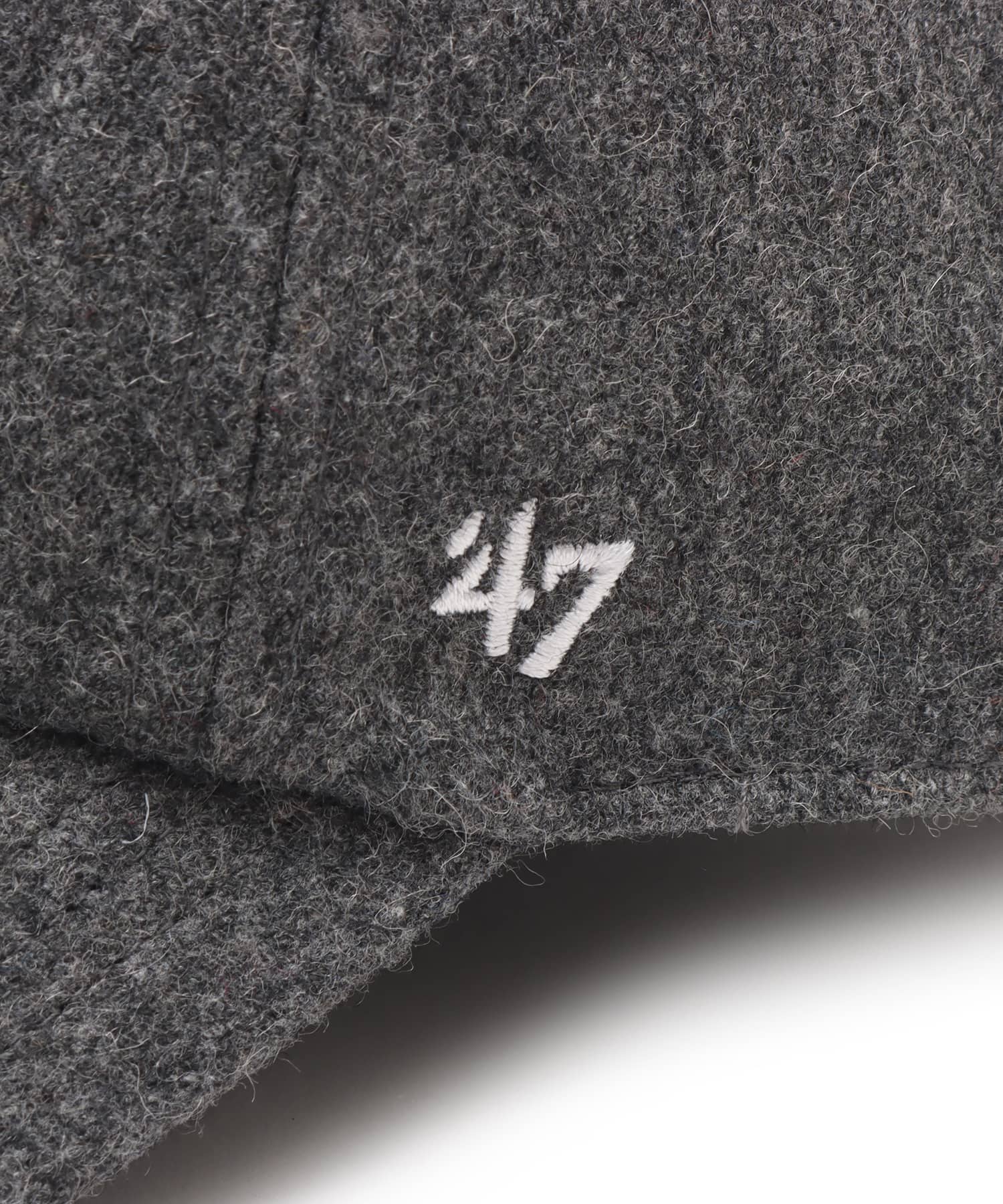 SPORTY＆RICH Yankees Serif Wool Hat Dark Greyの画像