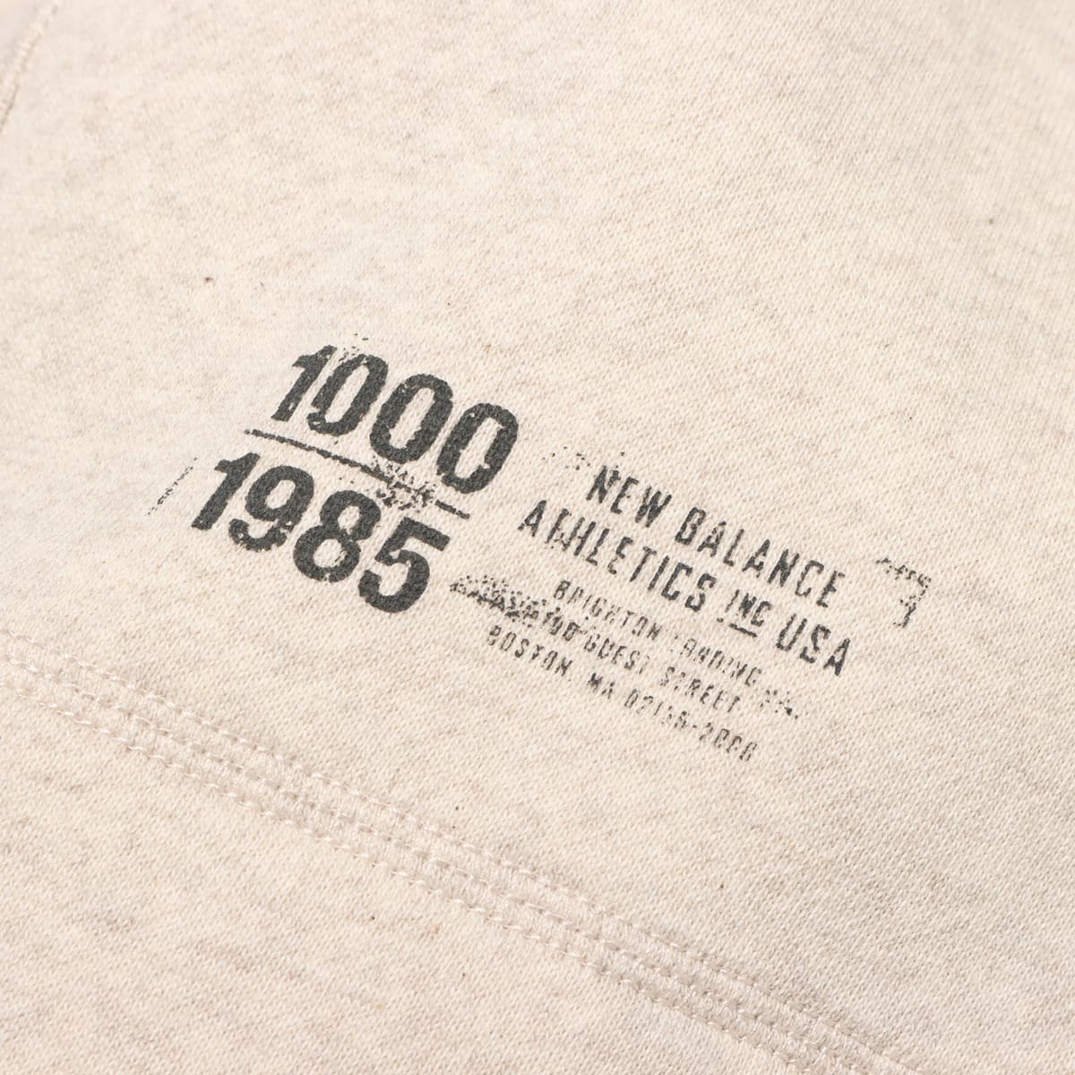 New Balance 1000 SWEAT FULLOVER HOODIE REGULAR FIT オートミール 23FA-Iの画像
