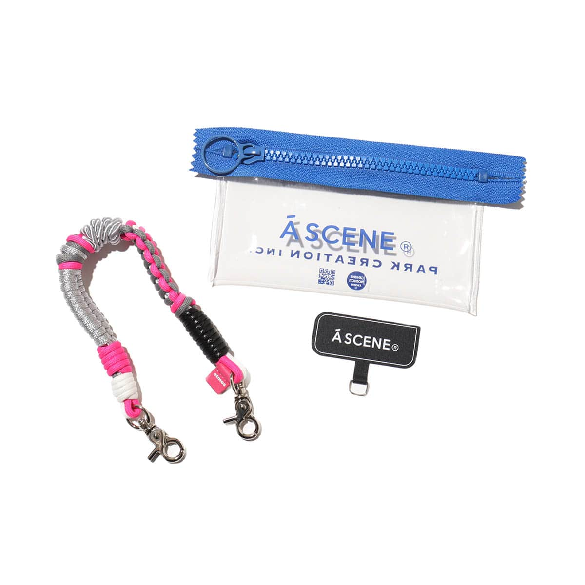 A SCENE atmos pink別注 Design paracord strap Pink