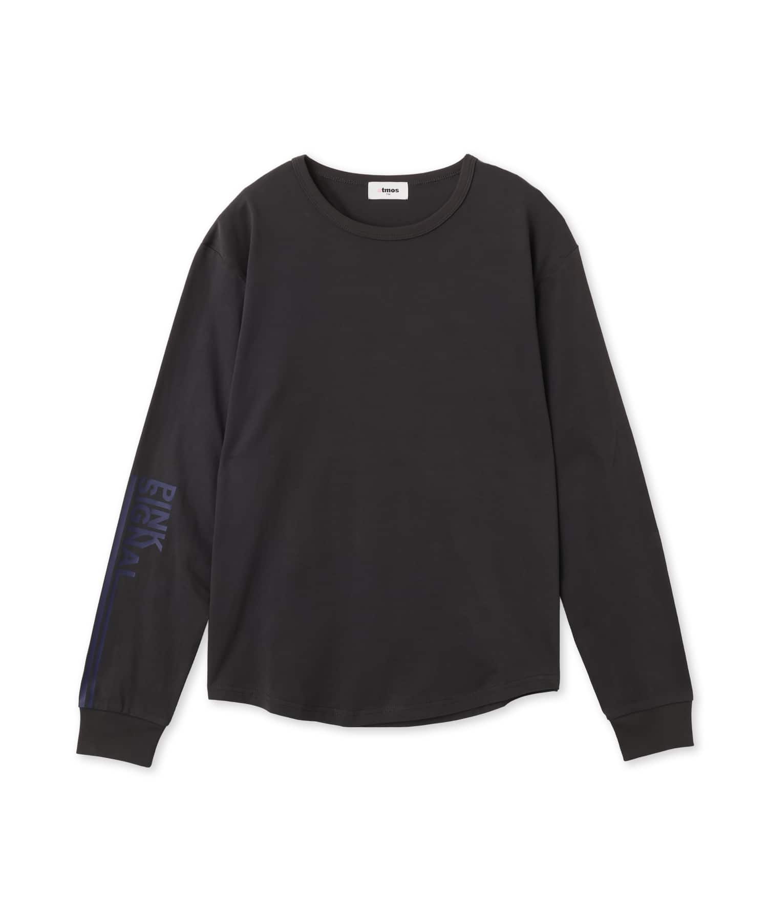 atmos pink Mesh LS Hoodie Tops BLACKの画像