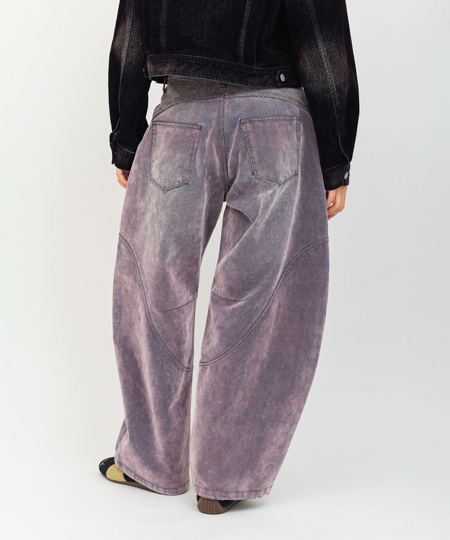 atmos pink Flocky Denim Pants PINKの画像