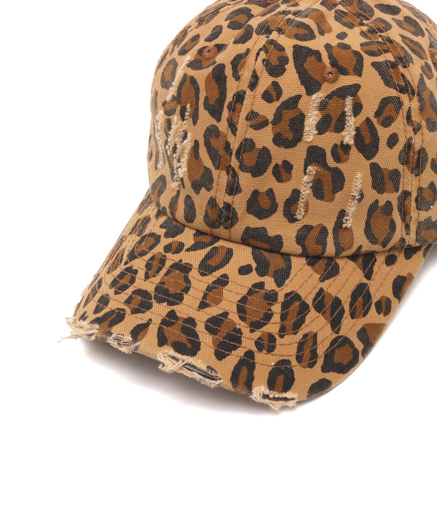 atmos pink Leopard Damage Cap BEIGEの画像