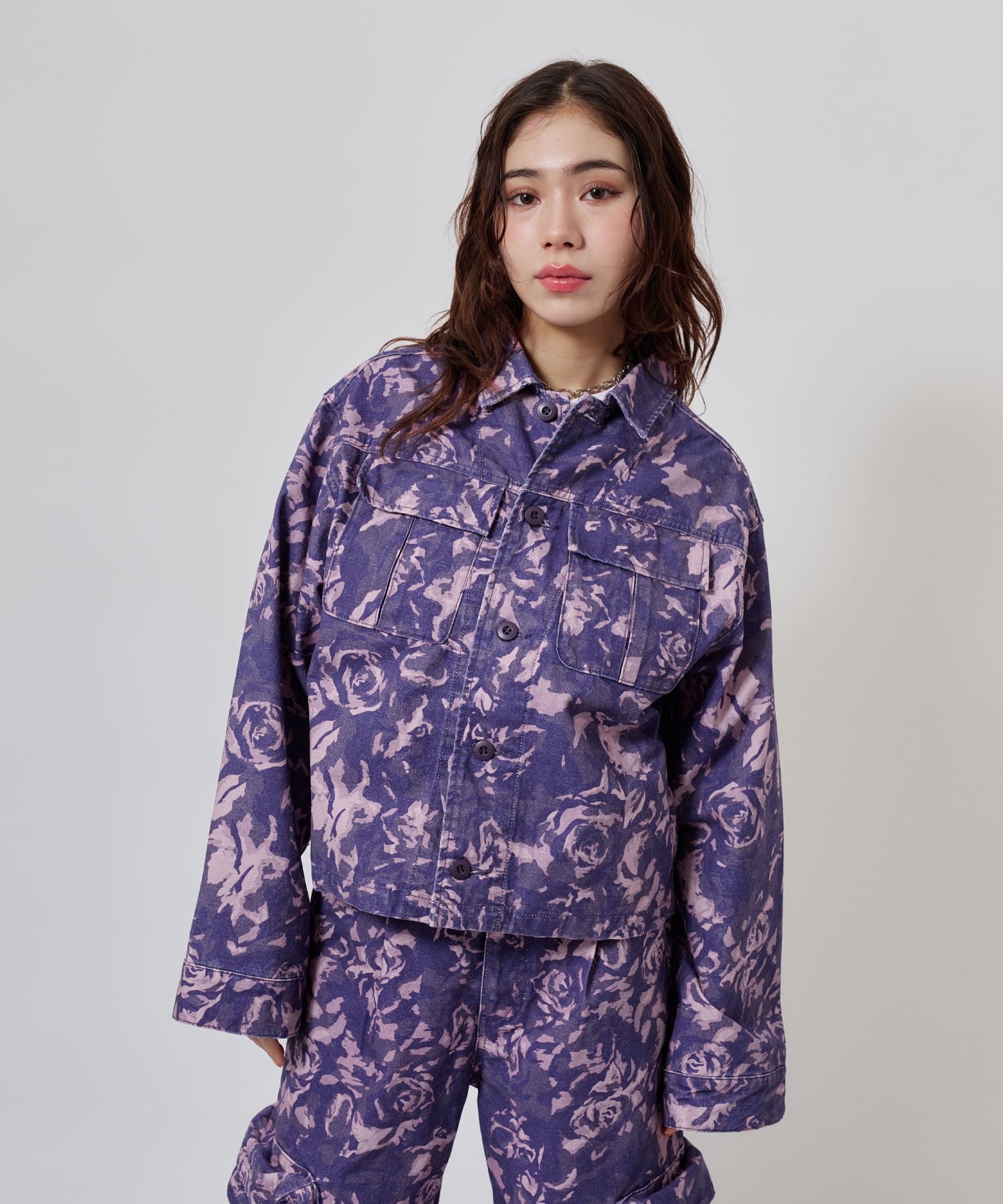 atmos pink Rose Camouflage Jacket PINKの画像