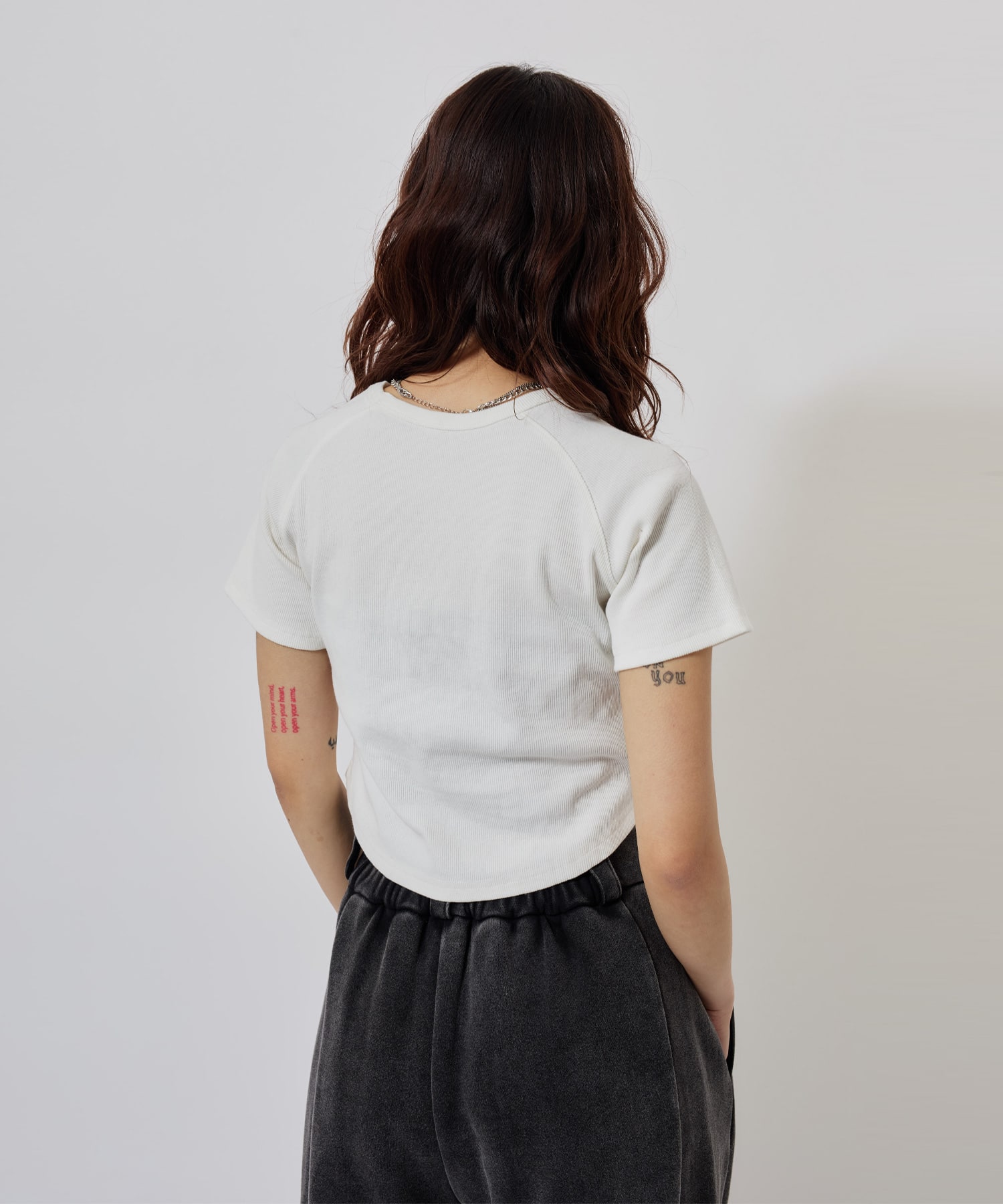 atmos pink Logo T-shirt WHITEの画像