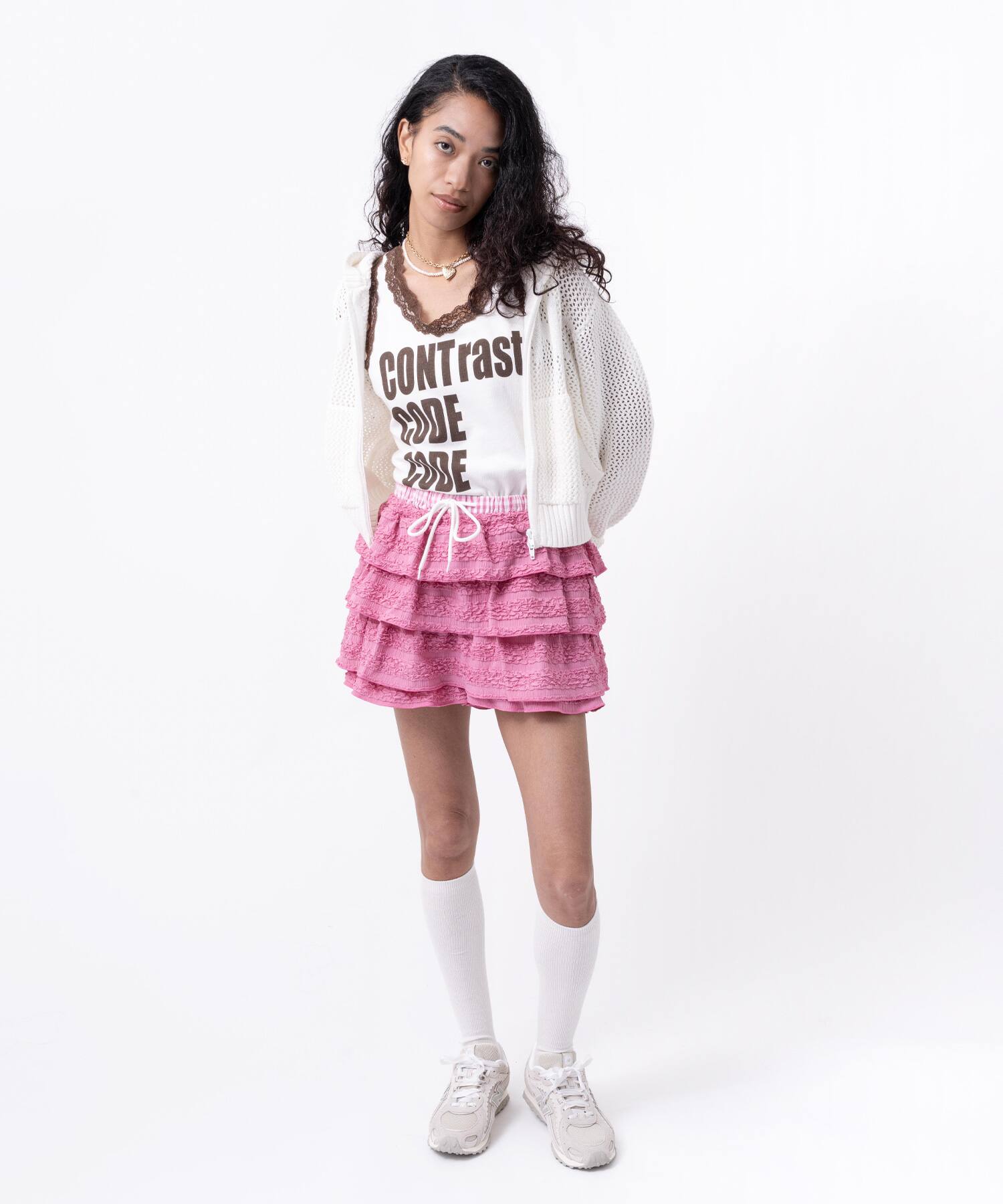 atmos pink Tiered Short Pants PINKの画像