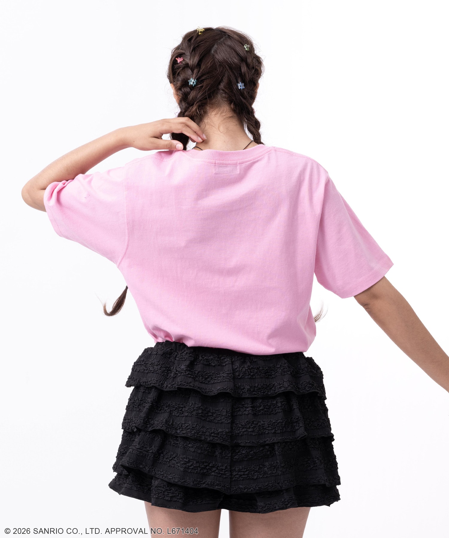 atmos pink x HELLO KITTY I Love atmos T-shirt PINKの画像