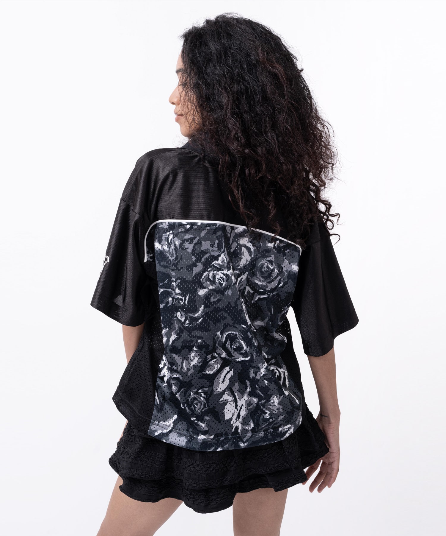 atmos pink Rose Camouflage Game Shirt BLACKの画像
