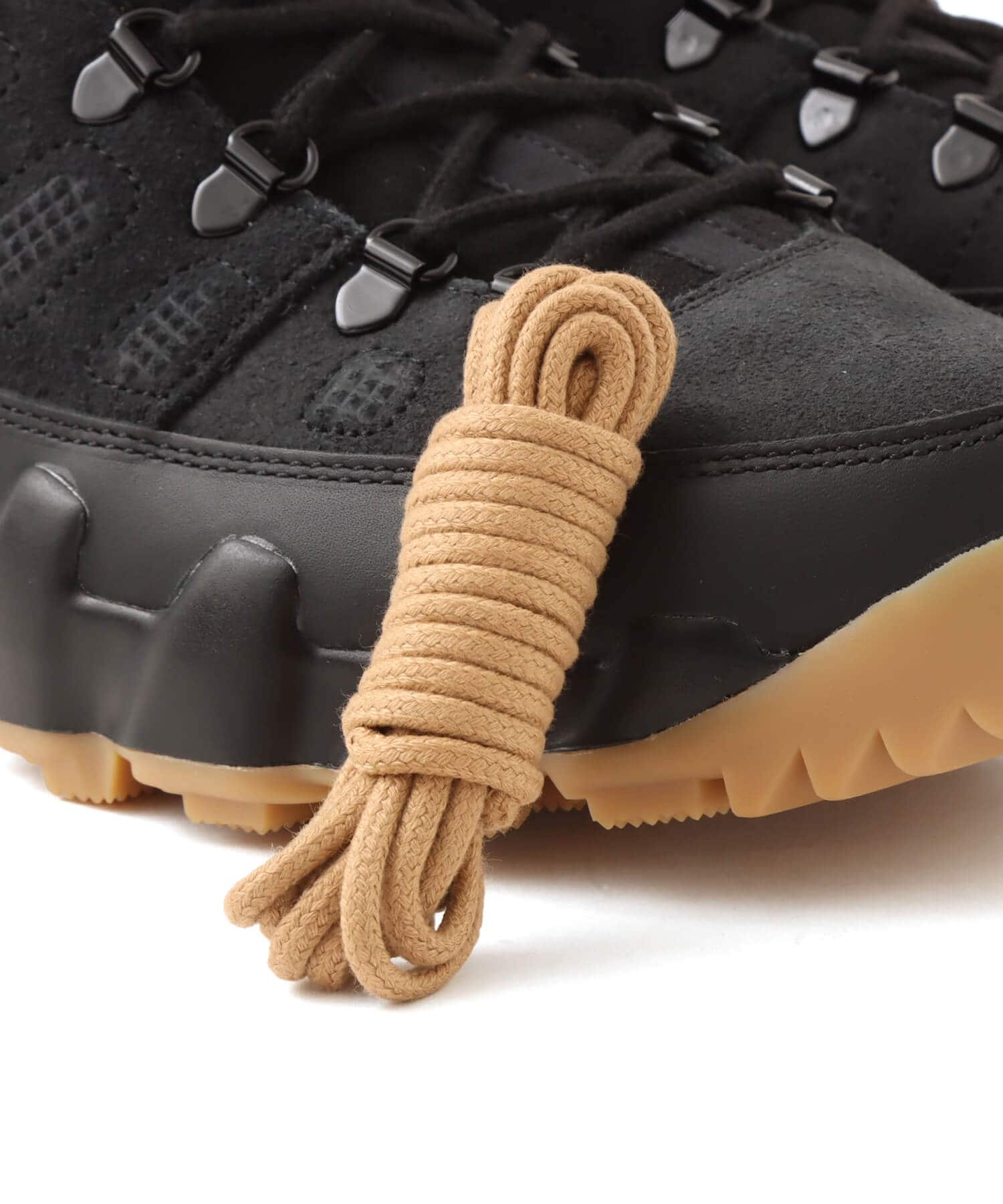 JORDAN BRAND AIR JORDAN 9 RETRO BOOT NRG BLACK/BLACK-GUM LIGHT BROWNの画像