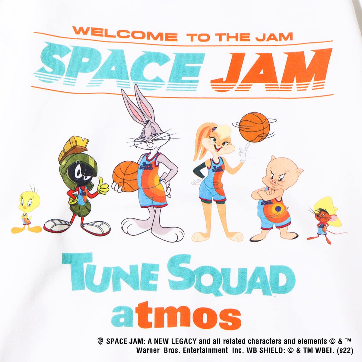 atmos TOKYO COMICON SPACE JAM HOODIE B WHITE 22HO-I