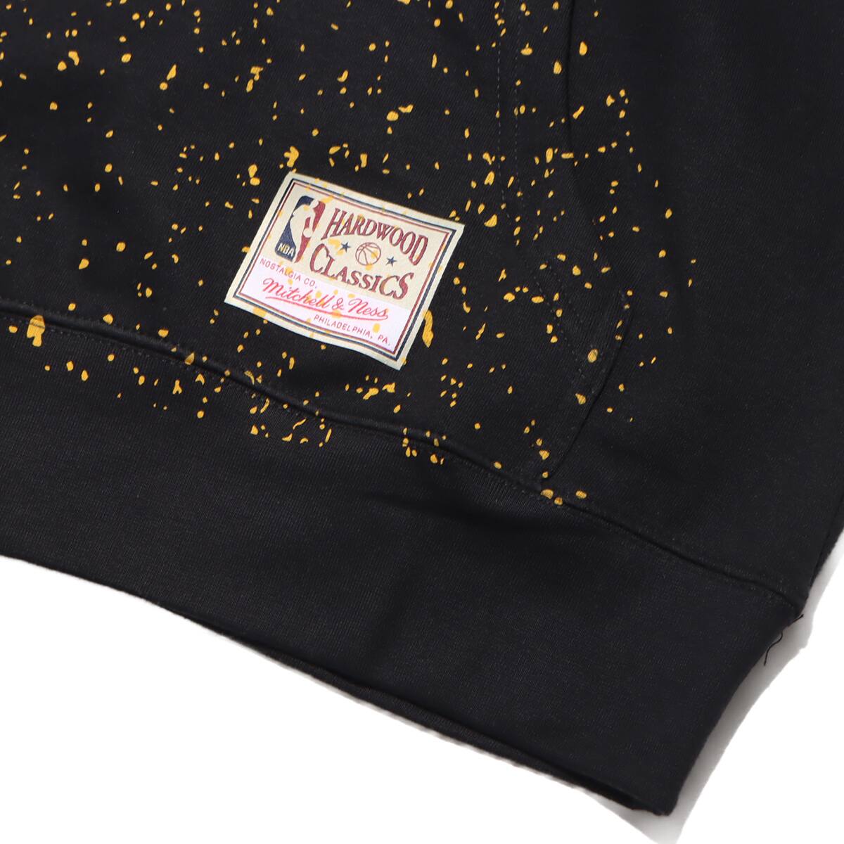 Mitchell & Ness NBA SPECKLE NEP HOODIE LAKERS BLACK 23FW-Iの画像