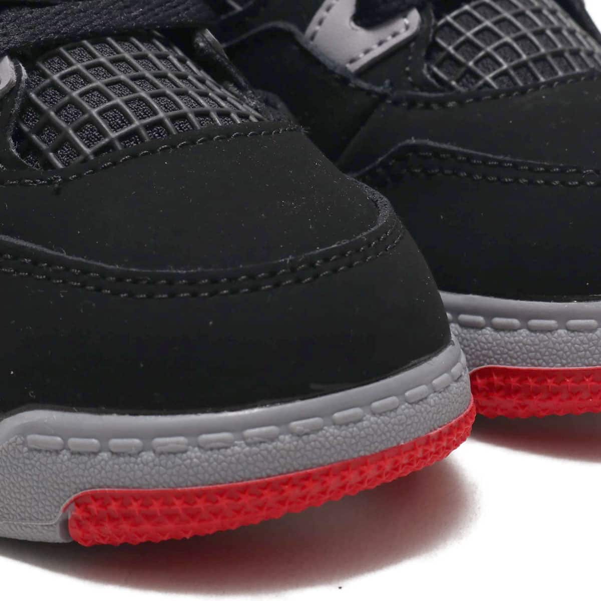JORDAN BRAND JORDAN 4 RETRO TD BLACK/FR RED-CMNT GRY-SMMT WHT 19SU-Sの画像