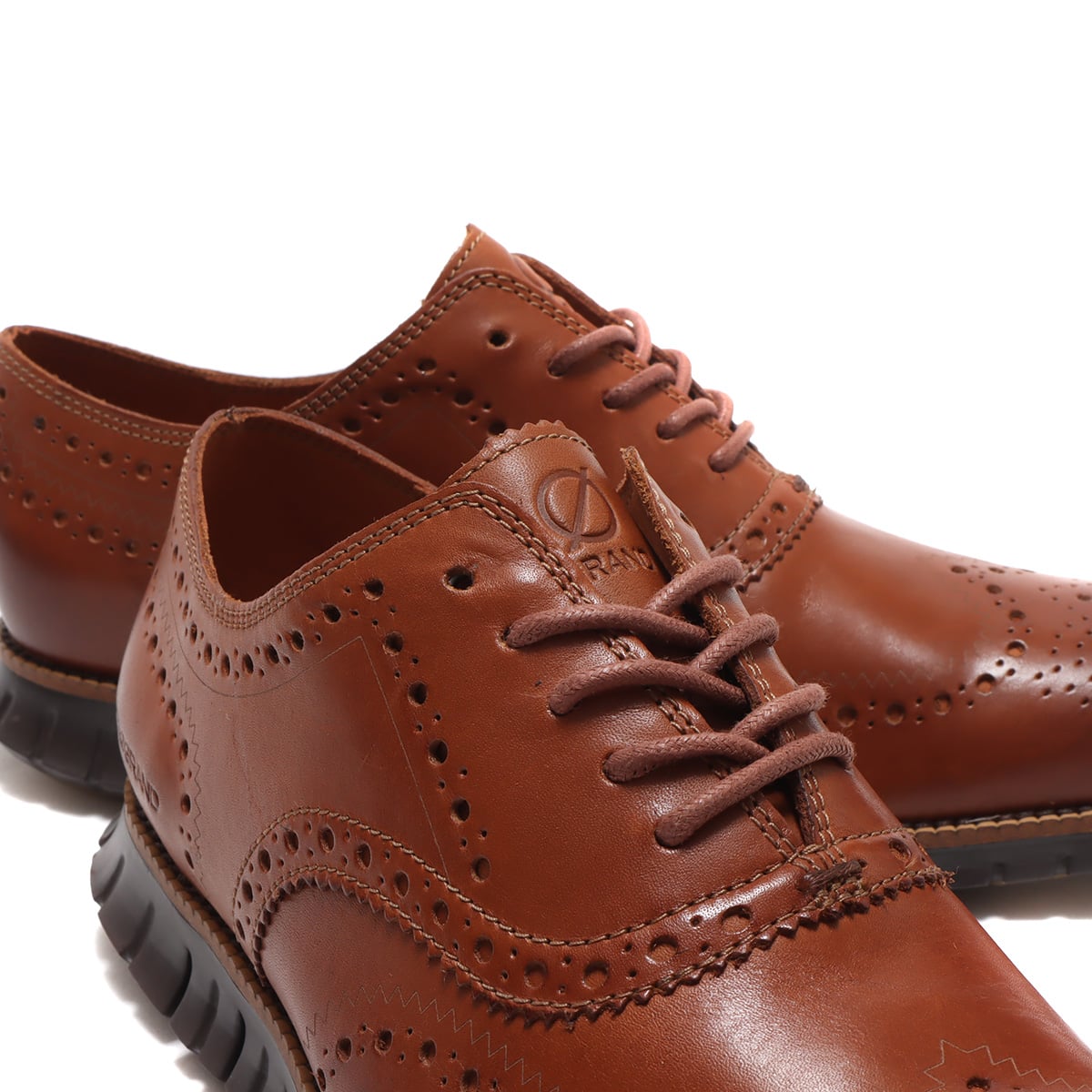 Cole Haan ZEROGRAND WINGTIP OXFORD BRITISH TAN LEATHER/JAVA 22SP-I
