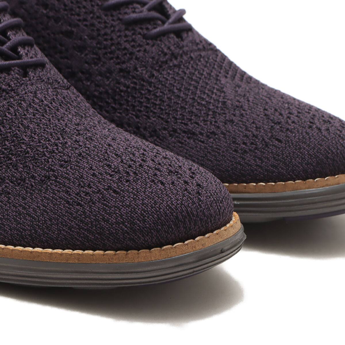 COLE HAAN ORIGINALGRAND STITCHLITE WINGTIP OXFORD NIGHTSHADE/BLACK