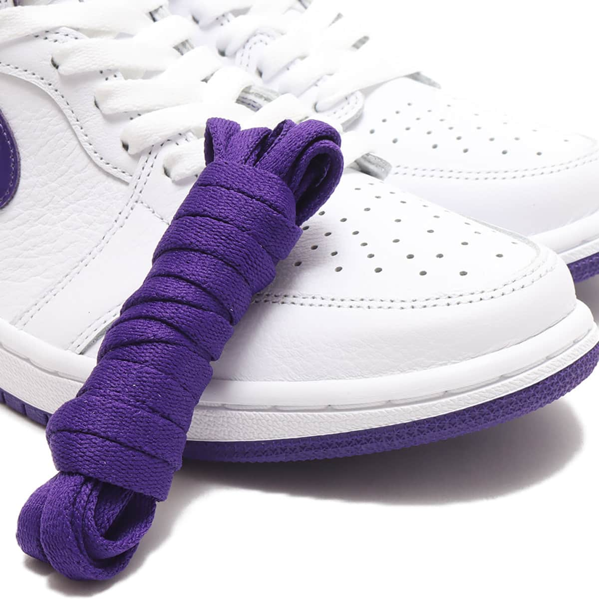 JORDAN BRAND WMNS AIR JORDAN 1 HIGH OG WHITE/COURT PURPLE 21SU-I