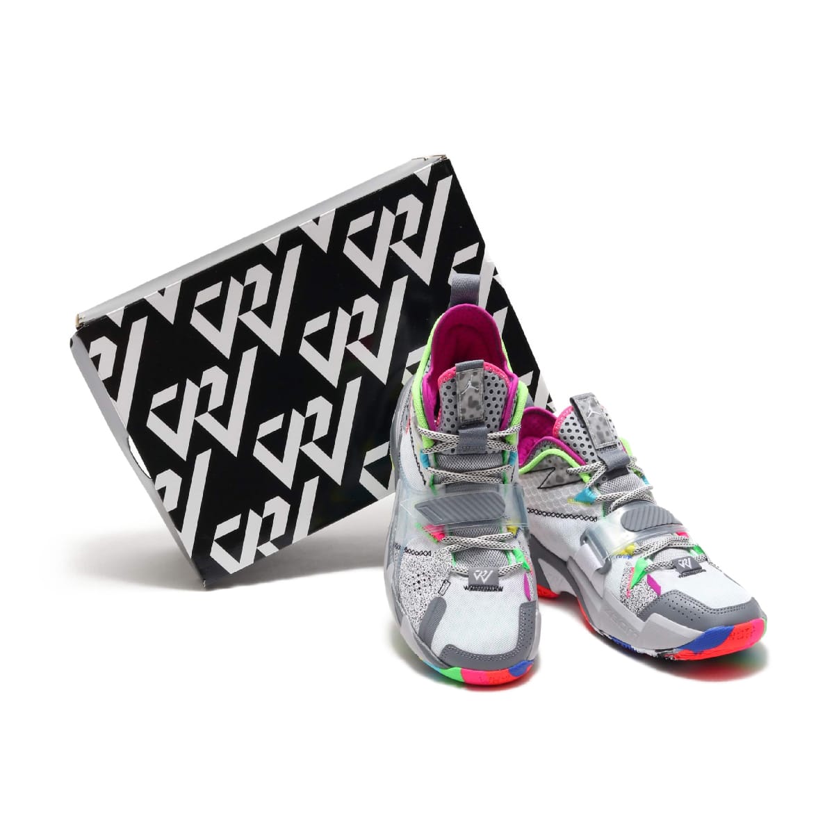 JORDAN BRAND JORDAN WHY NOT ZER0.3 PF WHITE/WHITE-COOL GREY-WOLF GREY 20SP-Sの画像