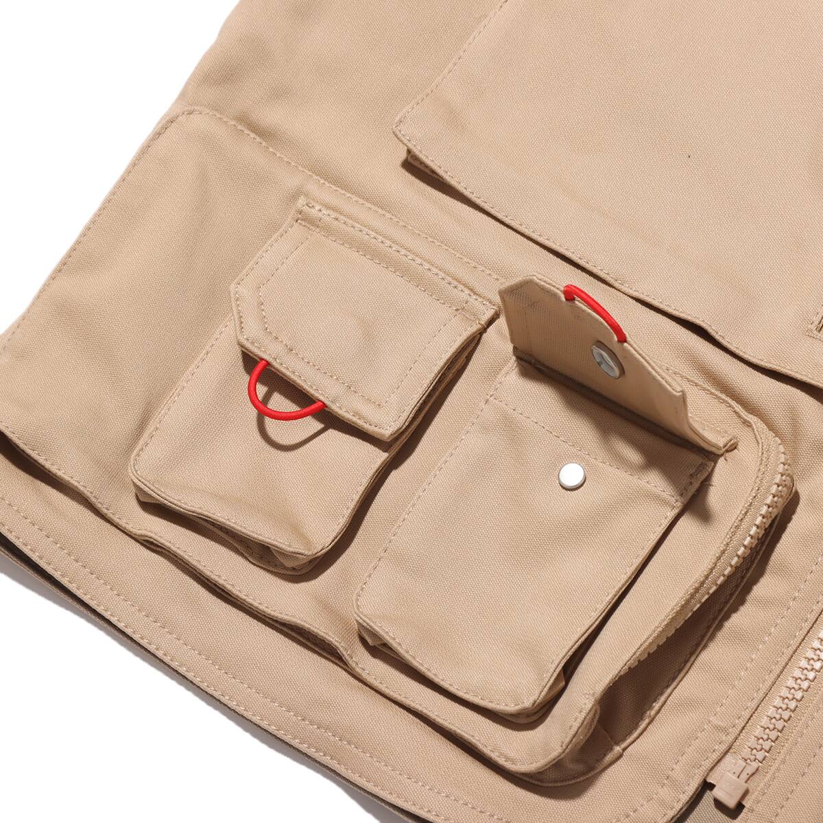 JORDAN BRAND AS M J TS UTIL VEST DESERT/KHAKI/UNIVERSITY RED 21SU-Sの画像