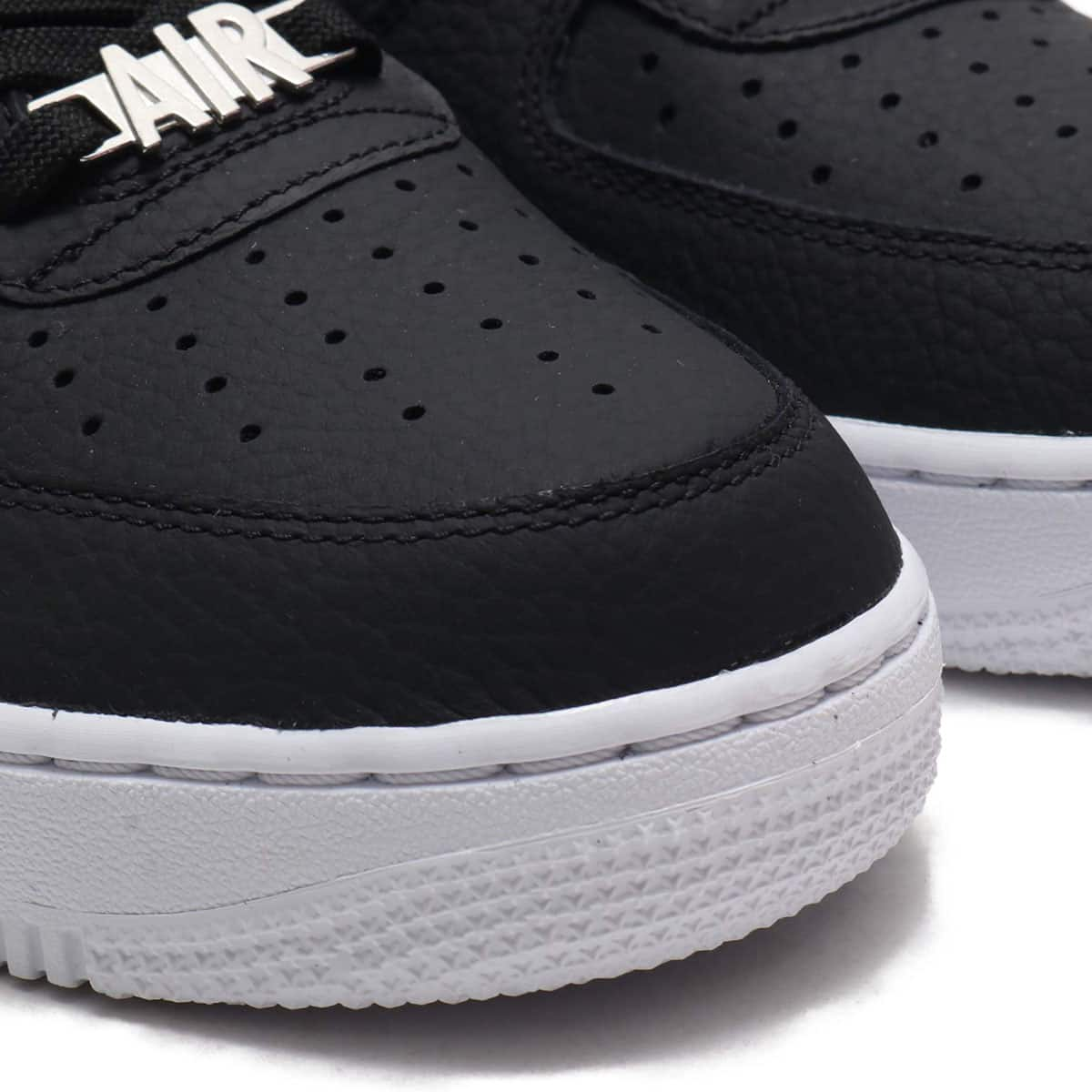 NIKE AIR FORCE 1 '07 PRM BLACK/WHITE-LASER CRIMSON 20SU-S