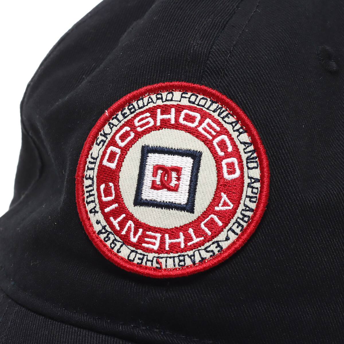 DC SHOES 23 CIRCLE PATCH STRAPBACK BLACK 23SS-Iの画像