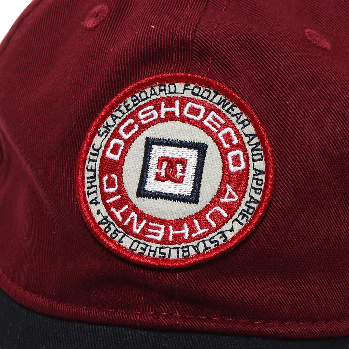 DC SHOES 23 CIRCLE PATCH STRAPBACK BURGUNDY 23SS-Iの画像