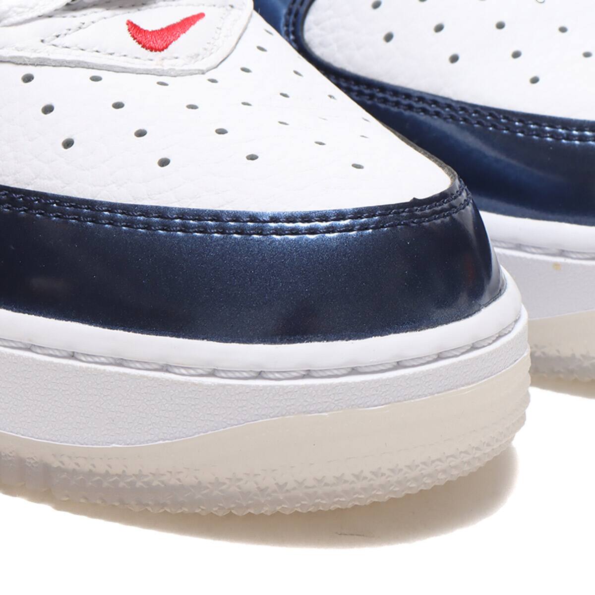 NIKE AIR FORCE 1 MID QS WHITE/UNIVERSITY RED-MIDNIGHT NAVY-WHITE