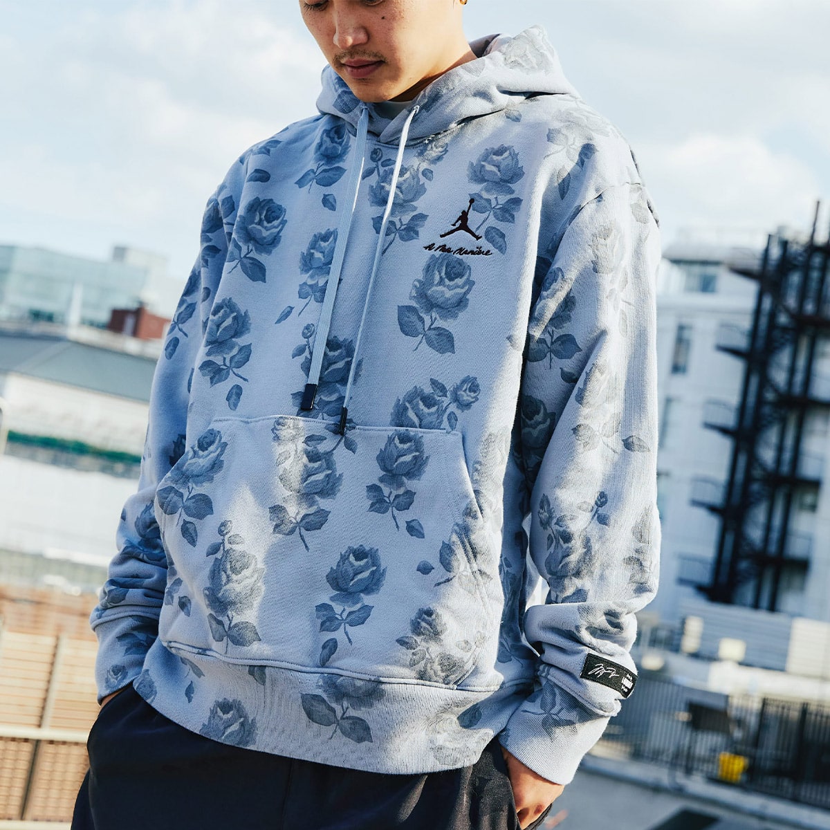 Jordan A ma maniere Print Fleece Hoodie梱包の際に撮影も行います