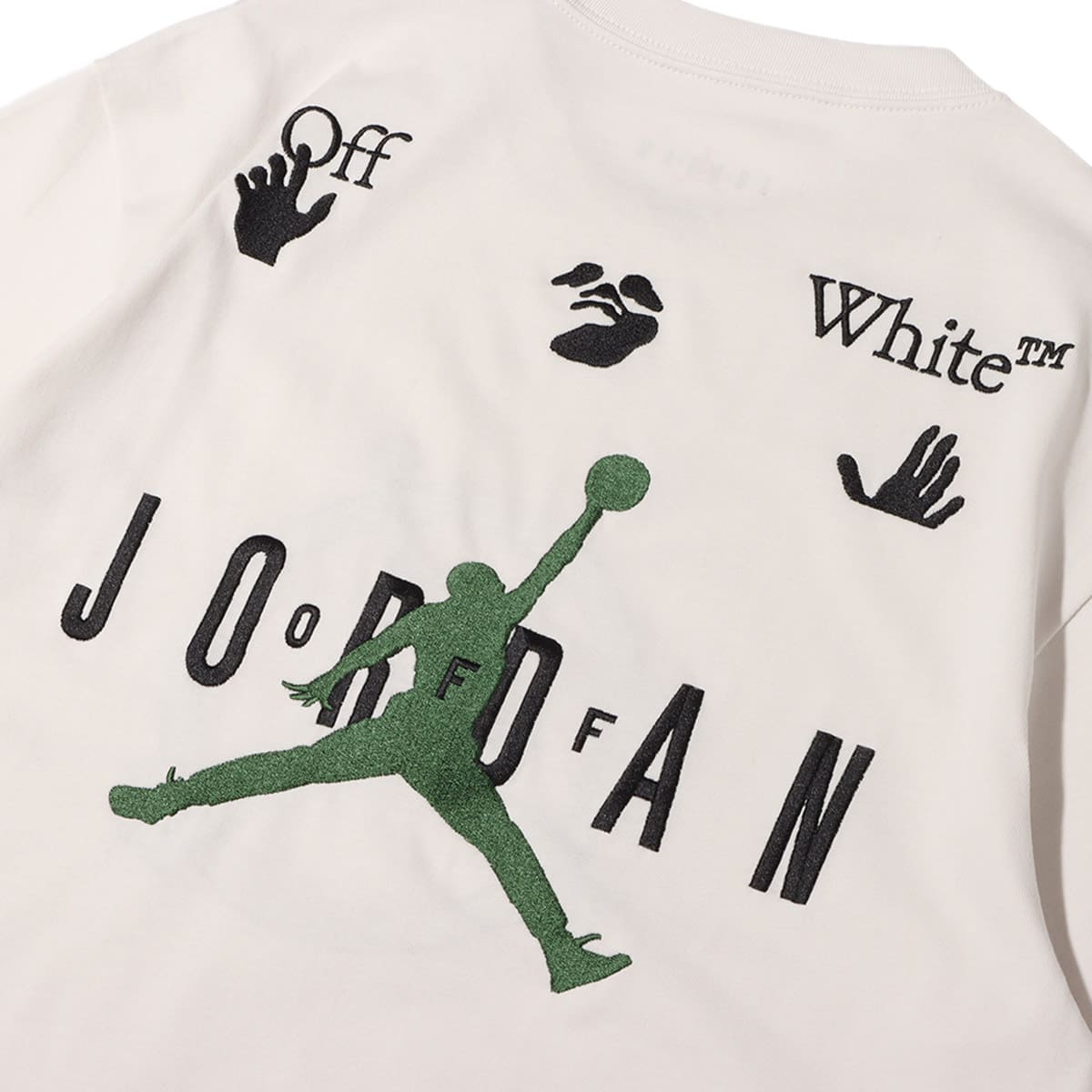JORDAN BRAND AS M J OW SS TEE PHANTOM/BLACK/FOREST GREEN 21FA-Sの画像