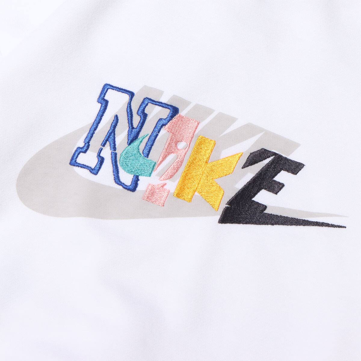 NIKE AS W NSW FLC CREW CPPS WHITE/WASHED TEAL 22SP-Iの画像