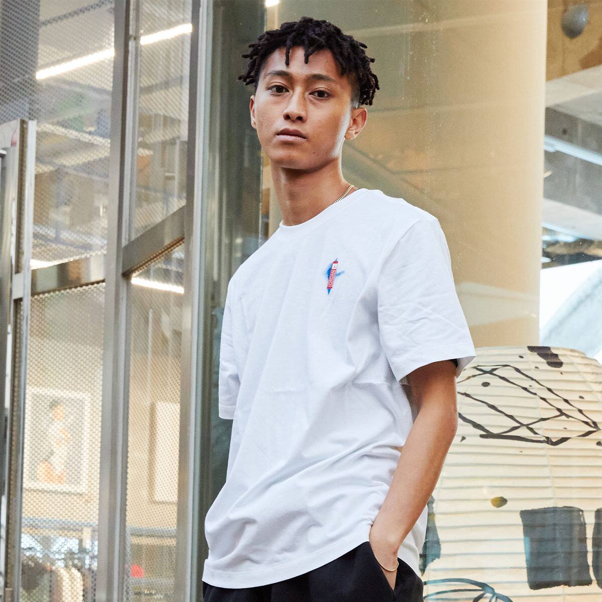JORDAN BRAND AS M J HL TOKYO INDIGO SS CREW WHITE 21HO-Sの画像