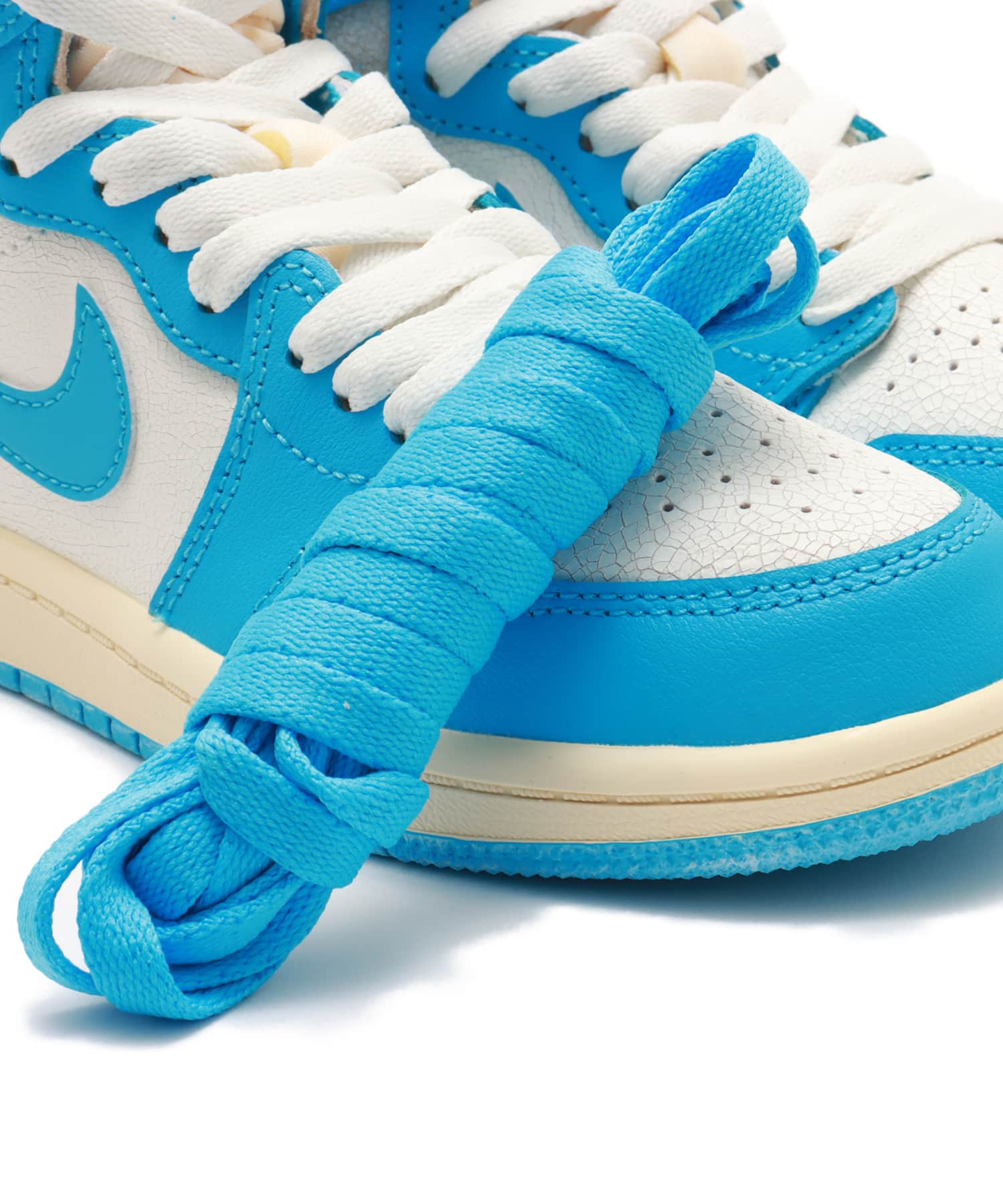 JORDAN BRAND JORDAN 1 RETRO HIGH OG (PS) DK POWDER BLUE/DK POWDER BLUE-SAILの画像