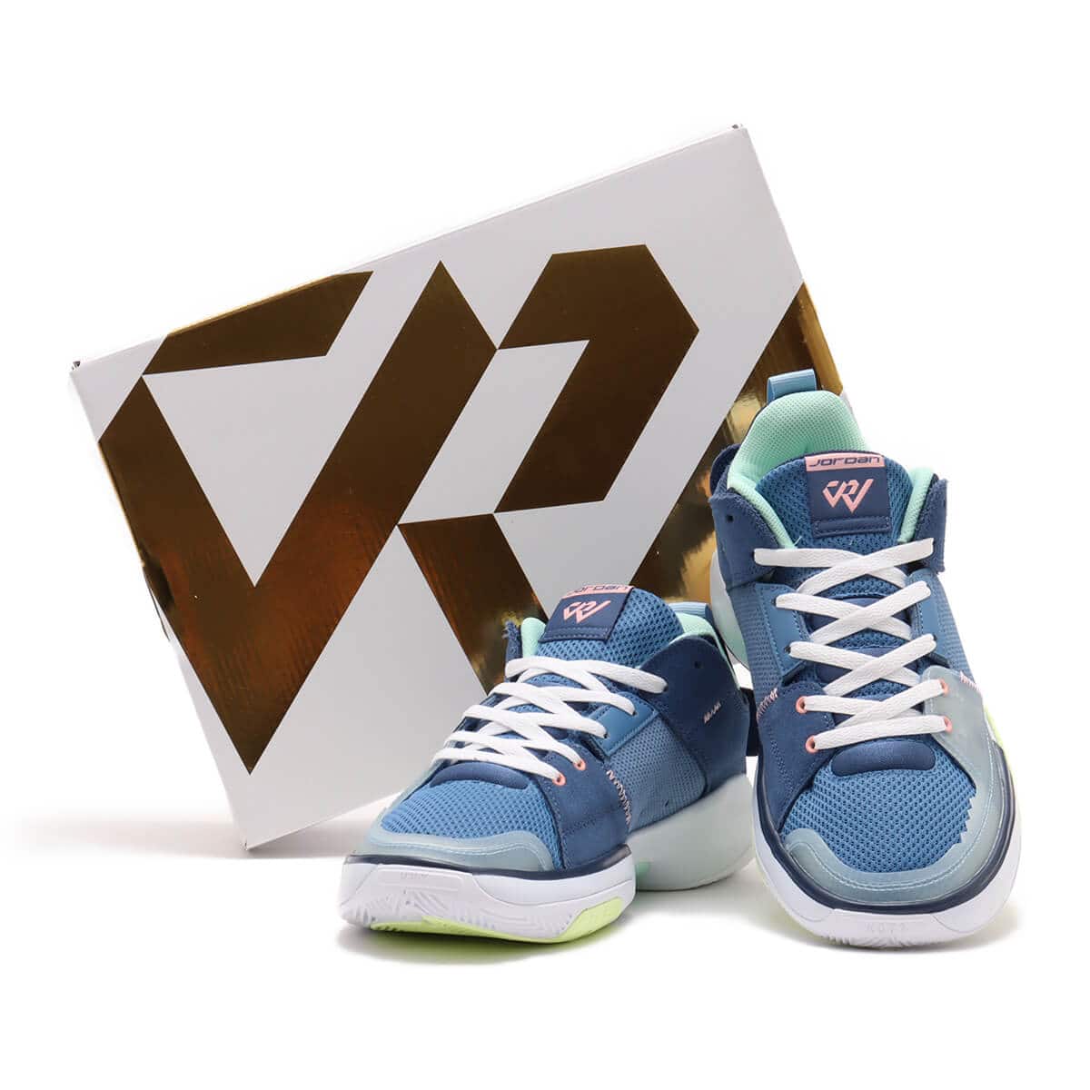 JORDAN BRAND JORDAN ONE TAKE 5 PF STONE BLUE/BLEACHED CORAL-MYSTIC NAVY の画像