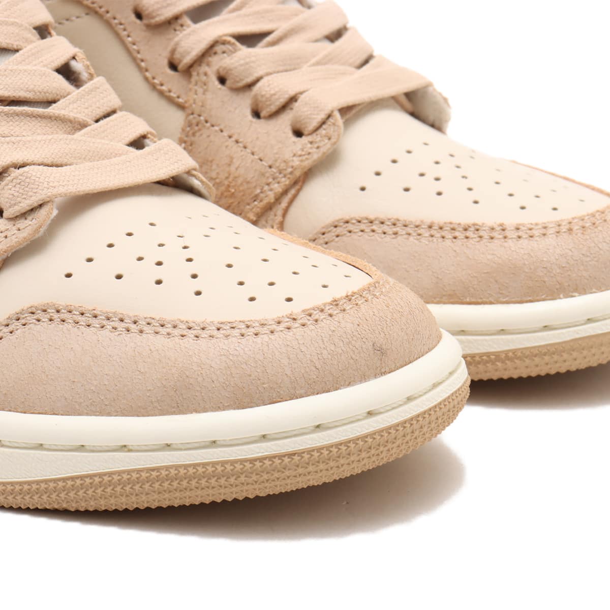 JORDAN BRAND WMNS AIR JORDAN 1 MID SE LEGEND LT BROWN/LEGEND MD BROWN-SAIL の画像