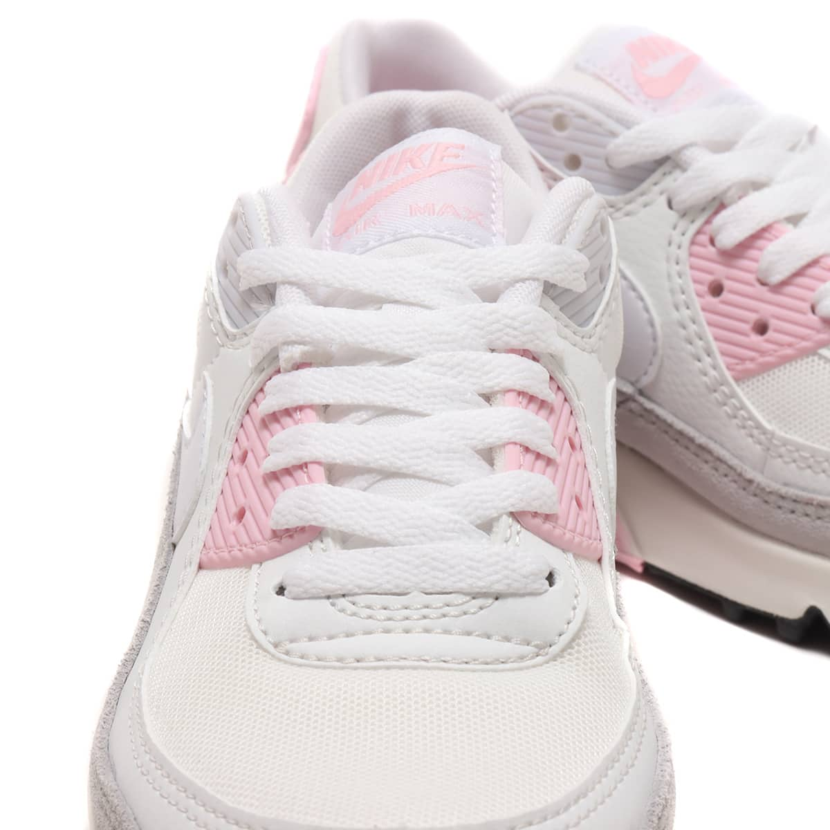 NIKE WMNS AIR MAX 90 WHITE/SAIL-MED SOFT PINK-SUMMIT WHITE