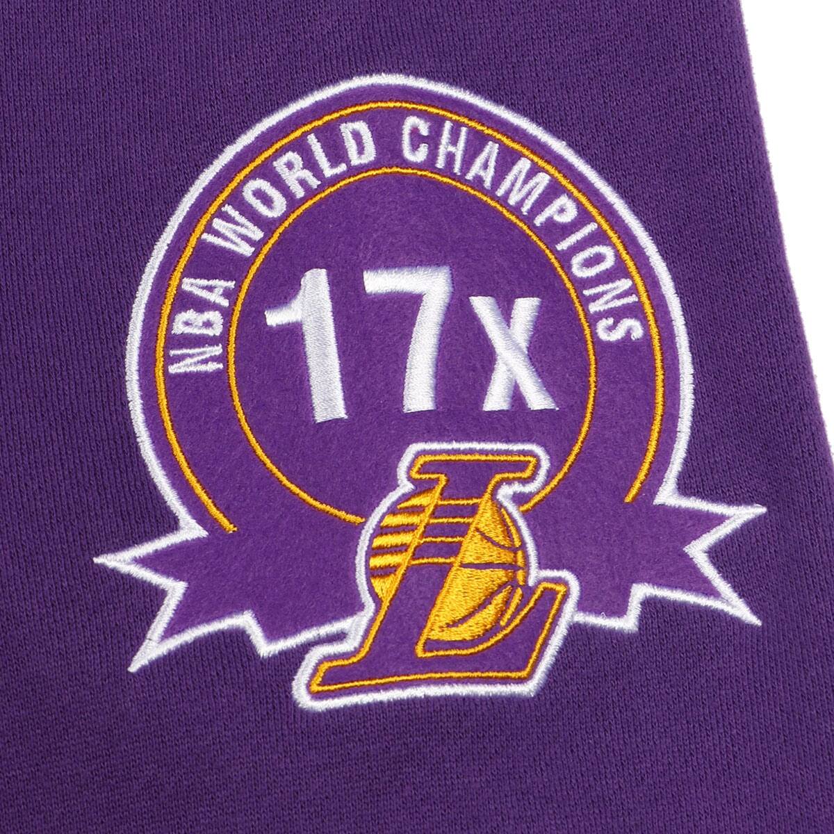 Mitchell & Ness CHAMP CITY HOODY PURPLE LOS ANGELES LAKERS PURPLE 21FW-Iの画像