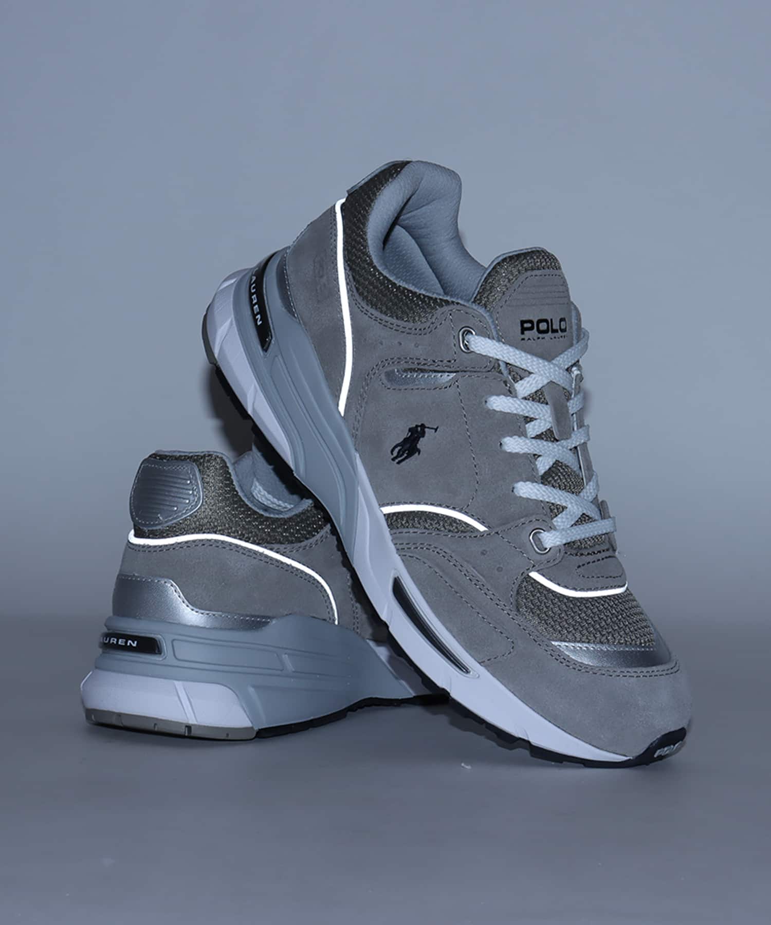POLO RALPH LAUREN TRACKSTER 250 EARTH GREYの画像