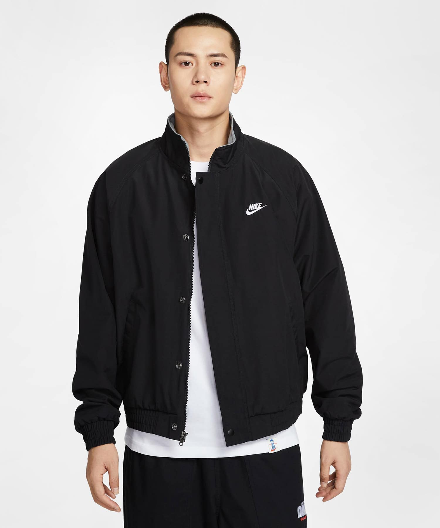NIKE AS M NK CLUB FUTURA  JKT BLACK/WHITEの画像