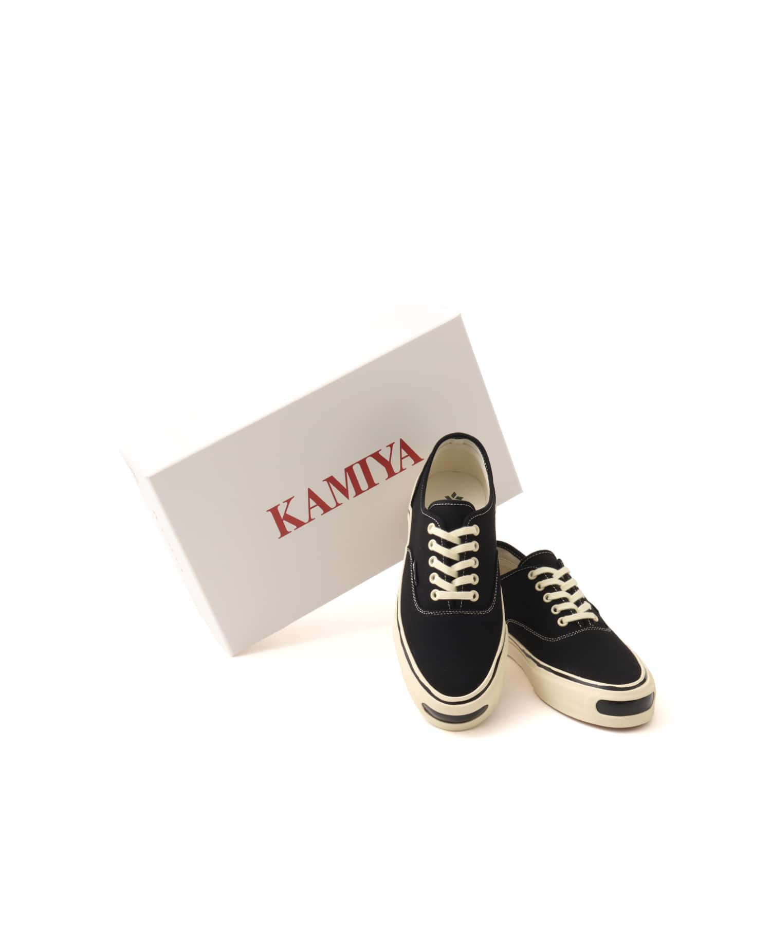 KAMIYA Herc AGED SOLE SNKR BLACKの画像