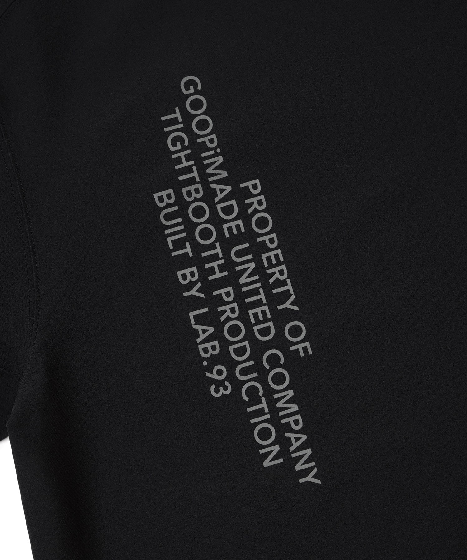 GOOPiMADE x TIGHTBOOTH Dual Arena Logo Tee BLACKの画像